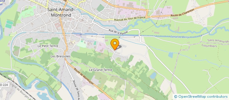 localisation de l'entreprise SCI DGJL à SAINT-AMAND-MONTROND