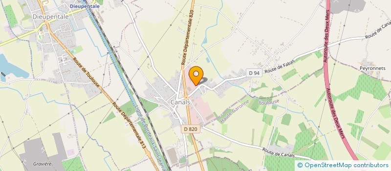 localisation de l'entreprise SCI DGL  CANALS