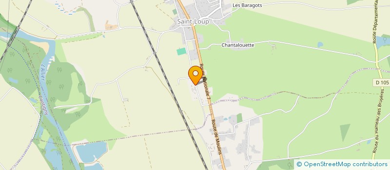 localisation de l'entreprise SCI DGL  SAINT-LOUP