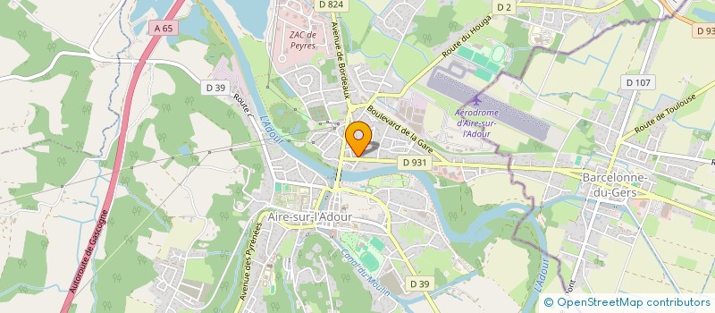 localisation de l'entreprise SCI DGLP  AIRE-SUR-L'ADOUR