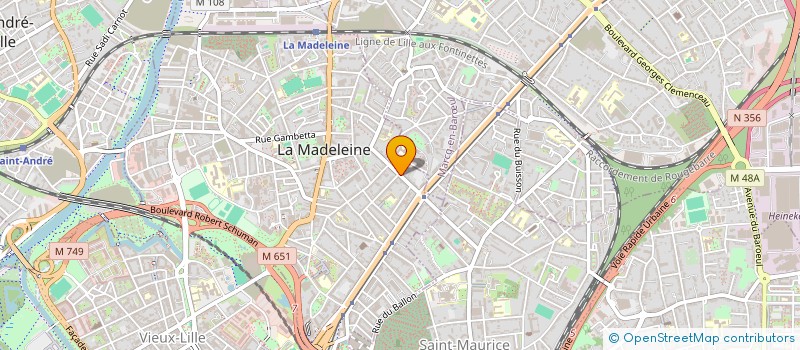 localisation de l'entreprise SCI DGMPATRIMOINE à LA MADELEINE