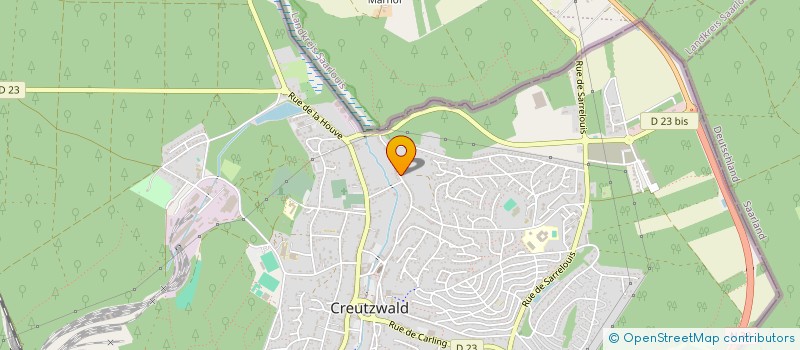 localisation de l'entreprise SCI DGMS  CREUTZWALD