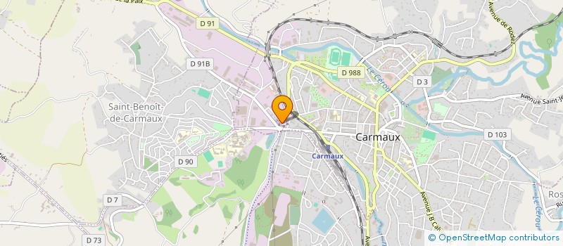 localisation de l'entreprise SCI DGN  CARMAUX