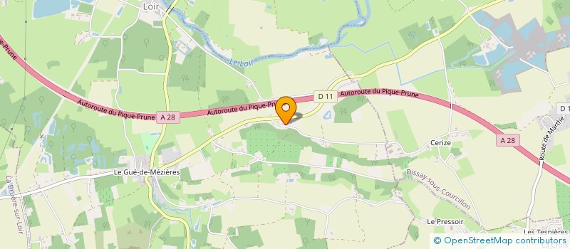 localisation de l'entreprise SCI DGP  NOGENT SUR LOIR