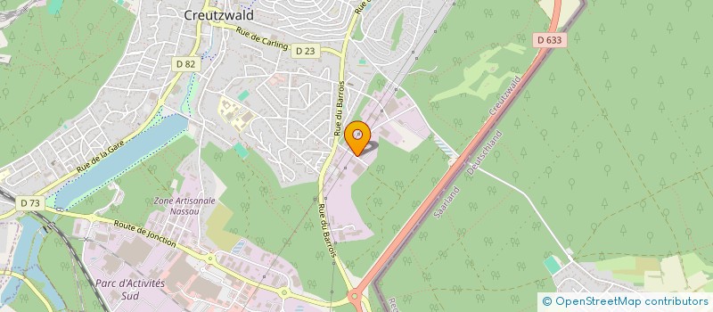 localisation de l'entreprise SCI DGS  CREUTZWALD