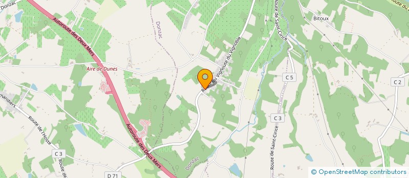 localisation de l'entreprise SCI DGS INVEST  DONZAC