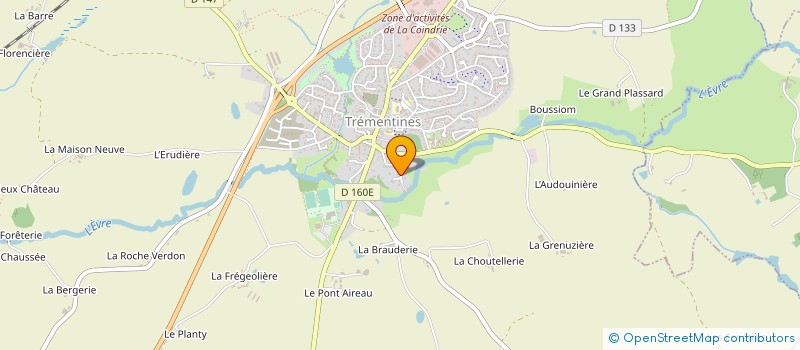 localisation de l'entreprise SCI DGS LES SABLES  TREMENTINES