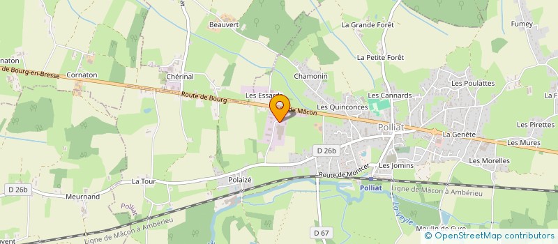 localisation de l'entreprise SCI DGX à POLLIAT