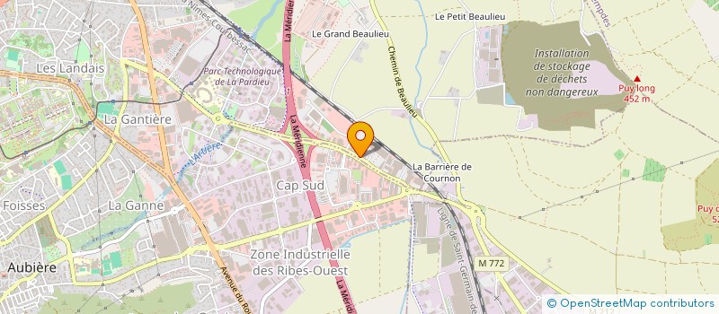 localisation de l'entreprise SCI DH CRISTAL  CLERMONT-FERRAND