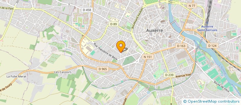 localisation de l'entreprise SCI DH IMMOBILIER à AUXERRE