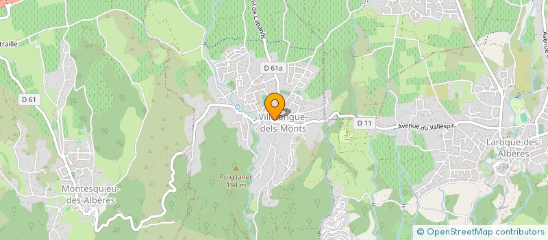 localisation de l'entreprise SCI DHA PROPERTY  VILLELONGUE-DELS-MONTS