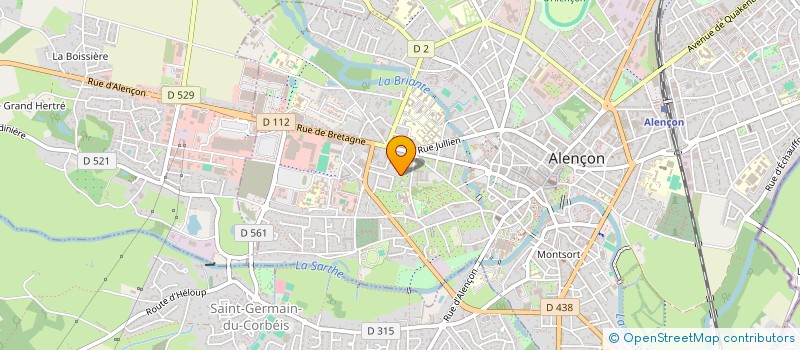 localisation de l'entreprise SCI DHAC à ALENCON