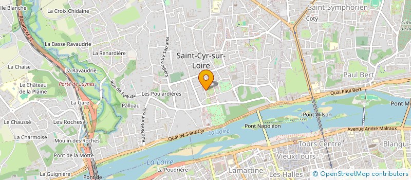localisation de l'entreprise SCI DHAL-LE NOAN LE GYPAETE  SAINT-CYR-SUR-LOIRE