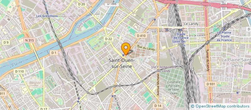 localisation de l'entreprise SCI DHALENNE MAISON BLANCHE  SAINT-OUEN-SUR-SEINE