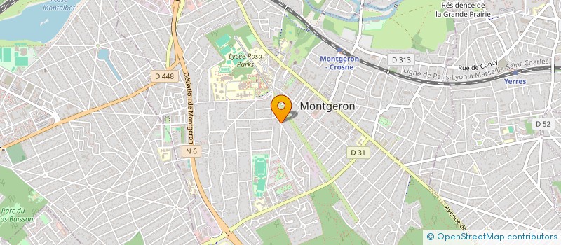 localisation de l'entreprise SCI DHAM à MONTGERON