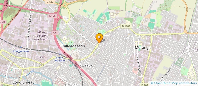 localisation de l'entreprise SCI DHAOU à CHILLY-MAZARIN