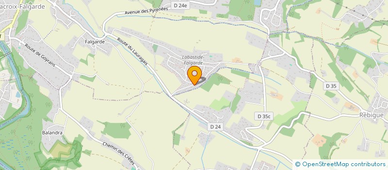 localisation de l'entreprise SCI DHAV BELLEFONTAINE  LACROIX-FALGARDE