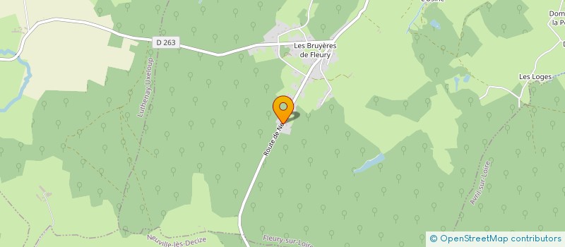 localisation de l'entreprise SCI DHBR  FLEURY-SUR-LOIRE