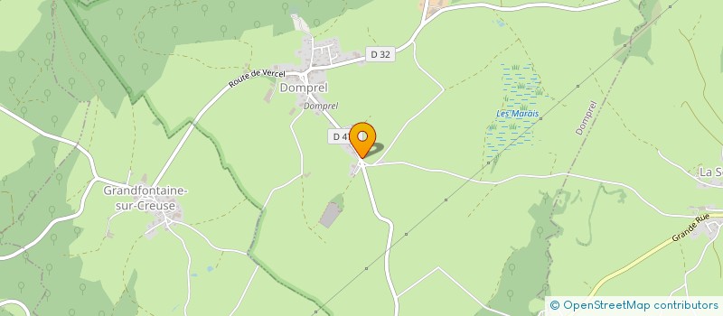 localisation de l'entreprise SCI DHC  DOMPREL