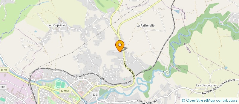 localisation de l'entreprise SCI DHCB à CARMAUX