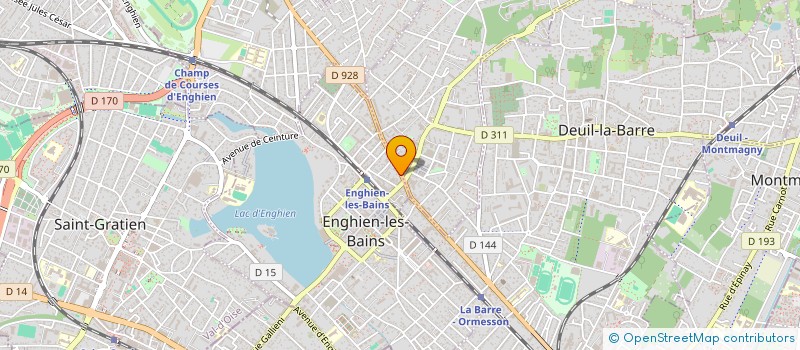 localisation de l'entreprise SCI DHIE à ENGHIEN LES BAINS