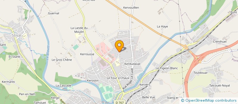 localisation de l'entreprise SCI DHIG  PONTIVY