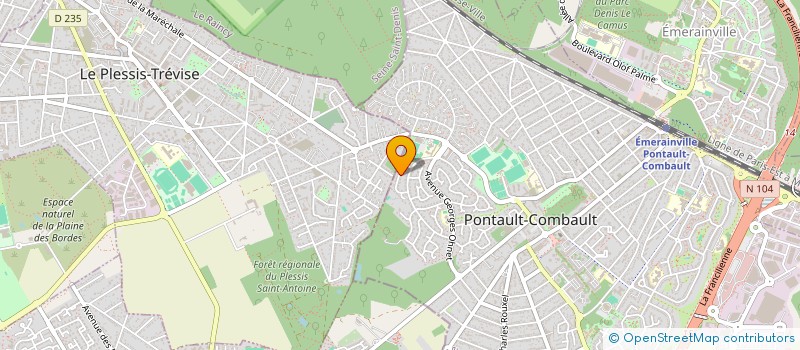 localisation de l'entreprise SCI DHJA à PONTAULT-COMBAULT