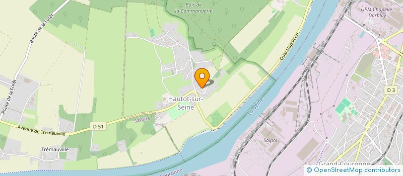 localisation de l'entreprise SCI DHM  HAUTOT-SUR-SEINE