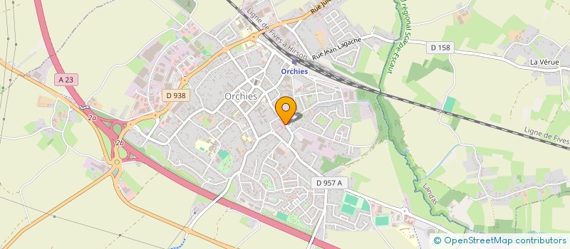 localisation de l'entreprise SCI DHO  ORCHIES