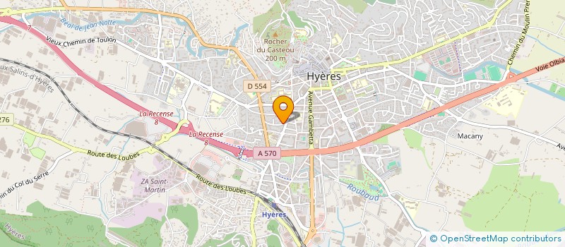 localisation de l'entreprise SCI DHO BEAUCE à HYERES