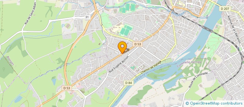 localisation de l'entreprise SCI DHONDT  ROANNE