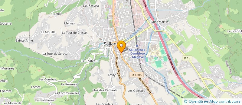 localisation de l'entreprise SCI DHOOMUN à SALLANCHES