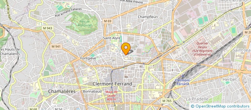 localisation de l'entreprise SCI DHOPI  VOLVIC