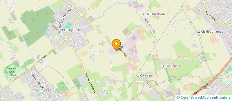 localisation de l'entreprise SCI DHOT  VERLINGHEM