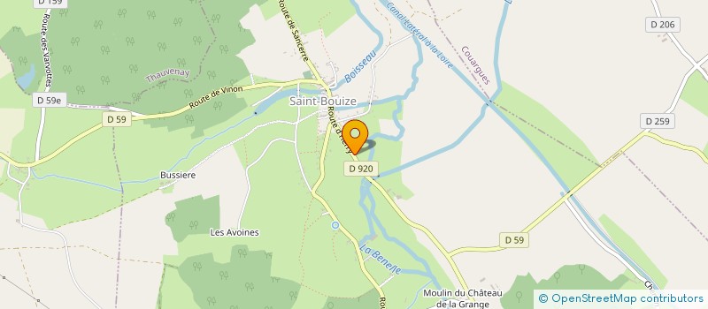 localisation de l'entreprise SCI DHT  SAINT-BOUIZE