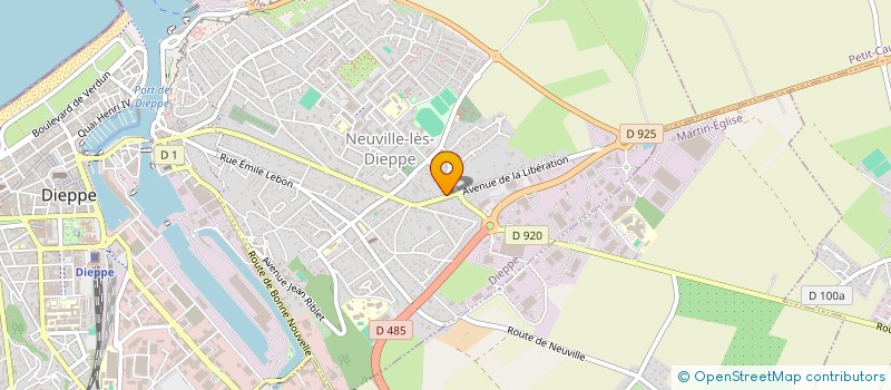 localisation de l'entreprise SCI DHUGO  DIEPPE