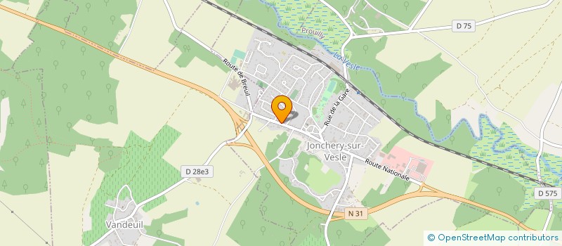 localisation de l'entreprise SCI DHUJOLI  JONCHERY-SUR-VESLE