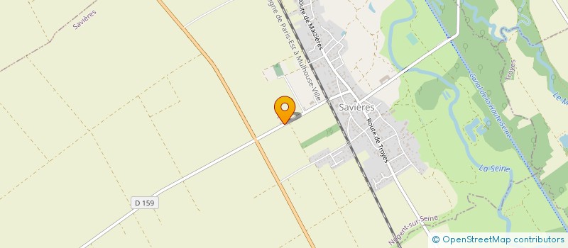 localisation de l'entreprise SCI DHVL  SAVIERES