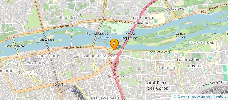 localisation de l'entreprise SCI DI 1 QUAI DE LA LOIRE  SAINT-PIERRE-DES-CORPS