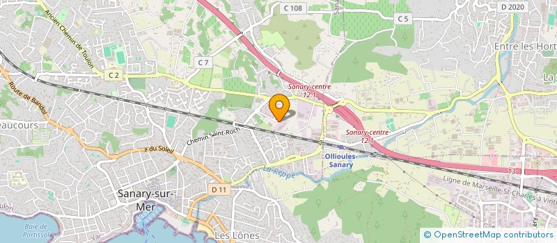 localisation de l'entreprise SCI DI BRUZZI CORSICA à SANARY-SUR-MER