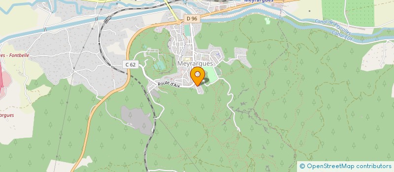 localisation de l'entreprise SCI DI CRISTO  MEYRARGUES