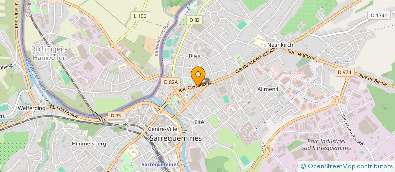 localisation de l'entreprise SCI DI-FA à SARREGUEMINES