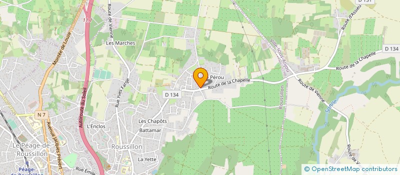 localisation de l'entreprise SCI DI GIORGI  ROUSSILLON