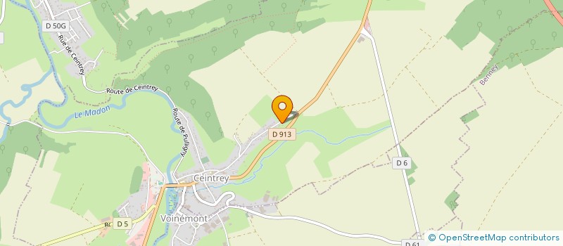 localisation de l'entreprise SCI DI.MA.RO  CEINTREY