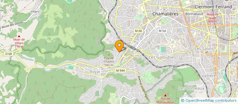 localisation de l'entreprise SCI DI ROMA  ROYAT