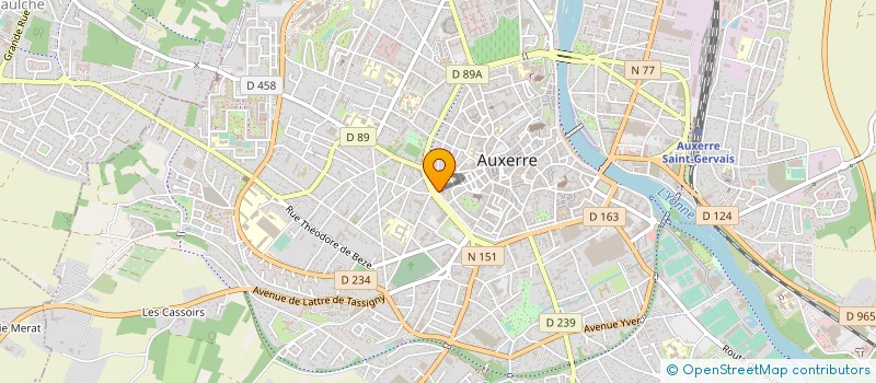 localisation de l'entreprise SCI DI TOUR DE L HORLOGE à AUXERRE