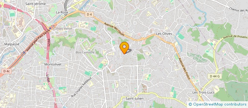 localisation de l'entreprise SCI DI TREVI à MARSEILLE