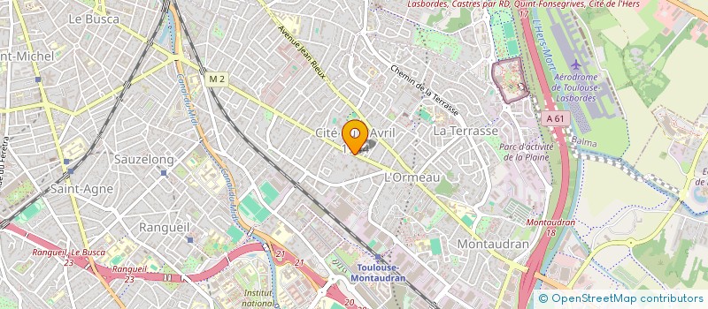 localisation de l'entreprise SCI DI2P à TOULOUSE