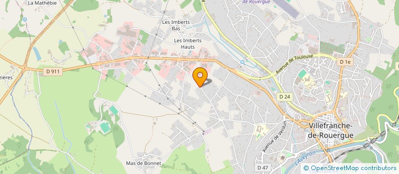 localisation de l'entreprise SCI DIADEM  VILLEFRANCHE-DE-ROUERGUE