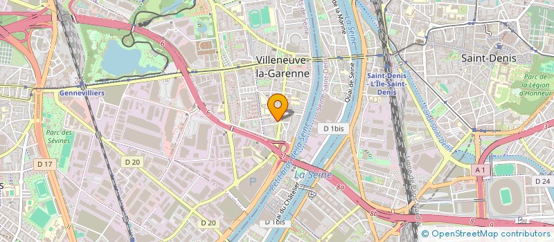 localisation de l'entreprise SCI DIAG  VILLENEUVE-LA-GARENNE